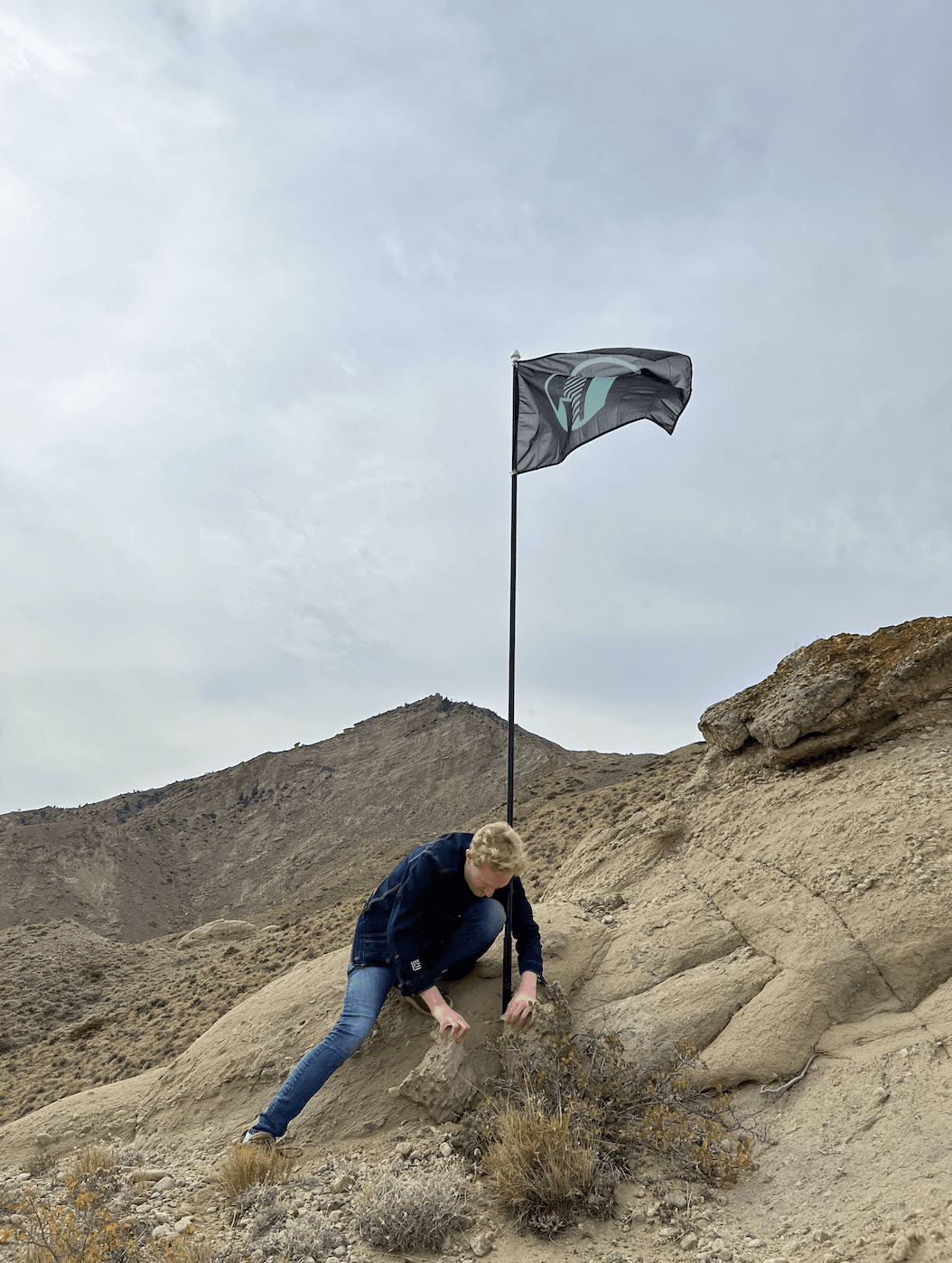 CityDAO flag going up on the land