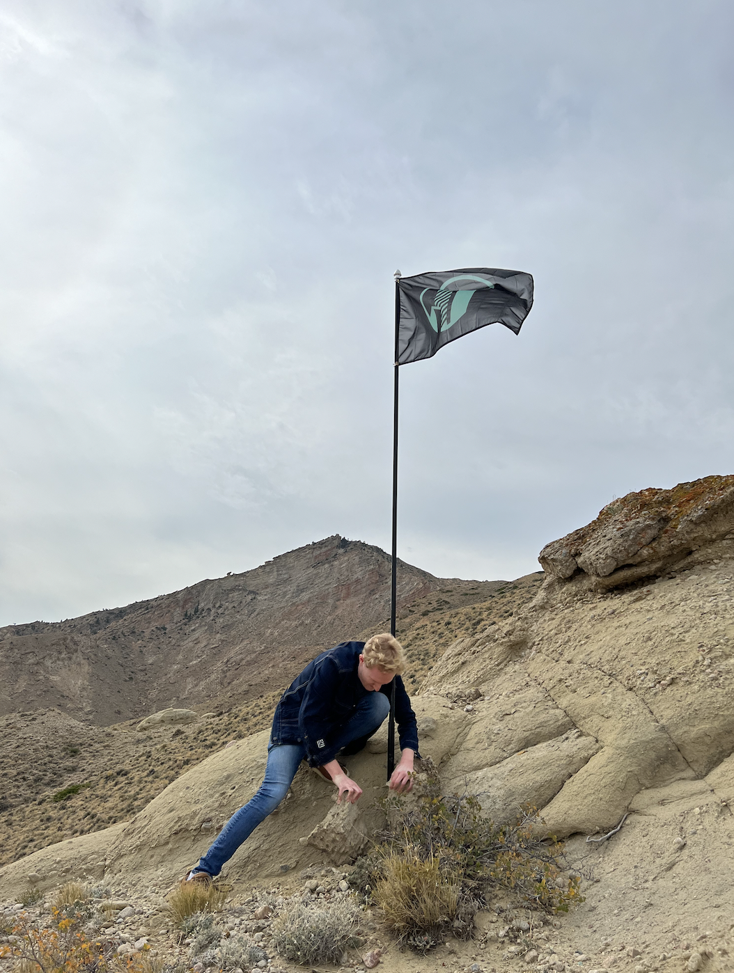 CityDAO flag going up on the land